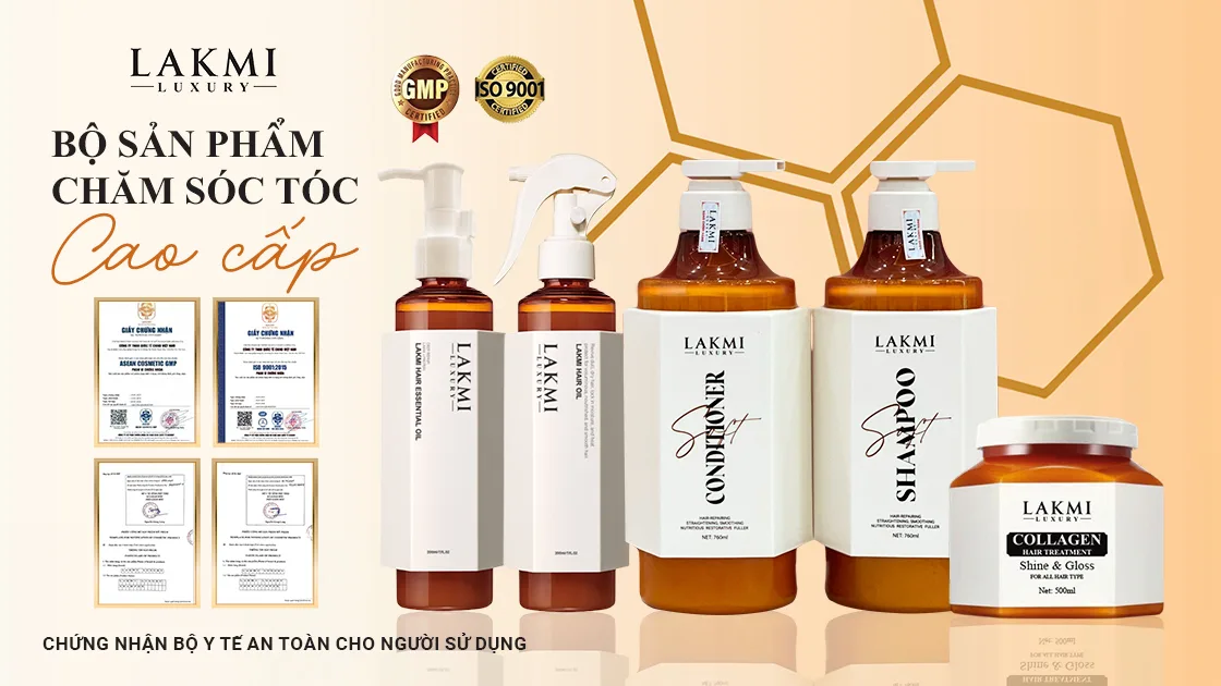 Bộ sản phẩm chăm sóc tóc cao cấp LAKMI Luxury
